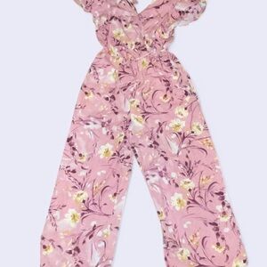 Floral Pink Jumpsuit